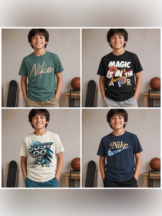 Nike Other - 4 Nike Kids Short Sleeve Tees Multi-Color Graphic Pack set of shirts medium